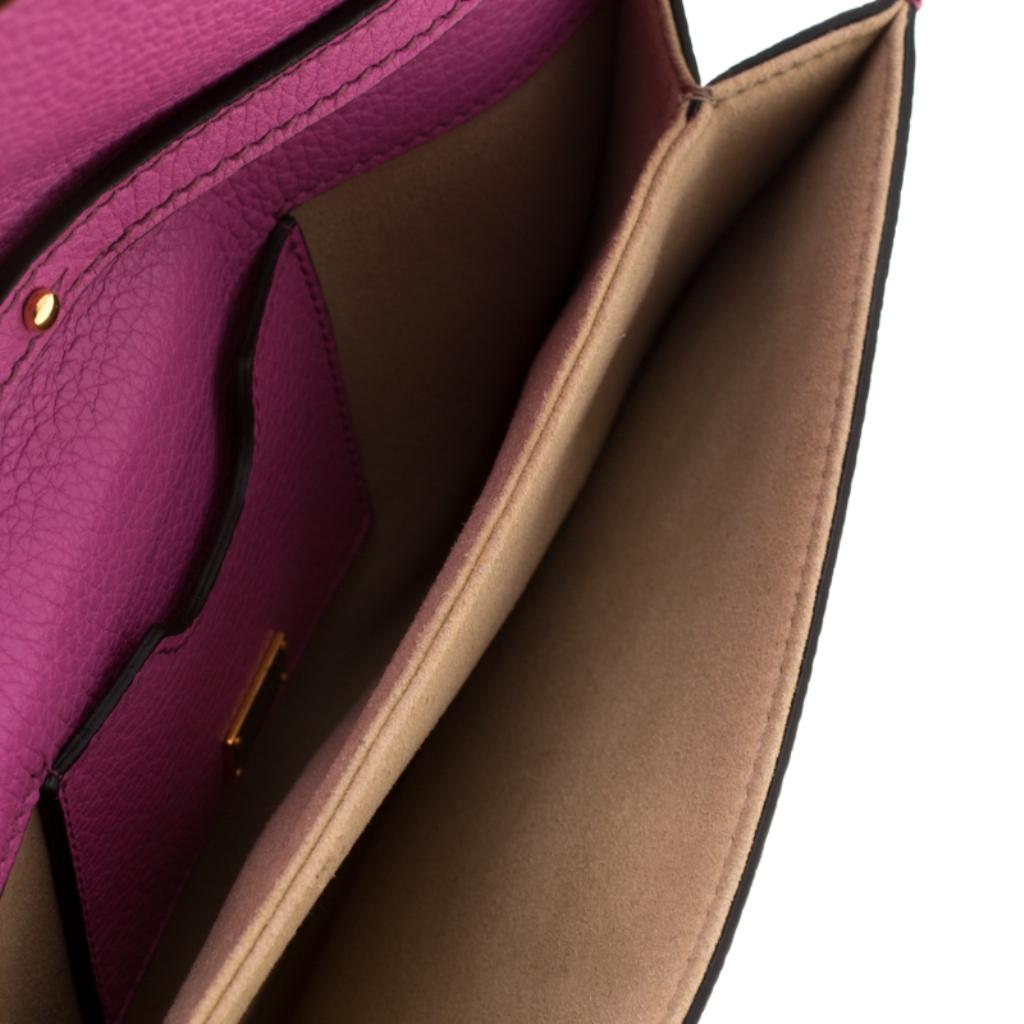 Dolce & Gabbana Pink Leather Rosalia Crossbody Bag 4