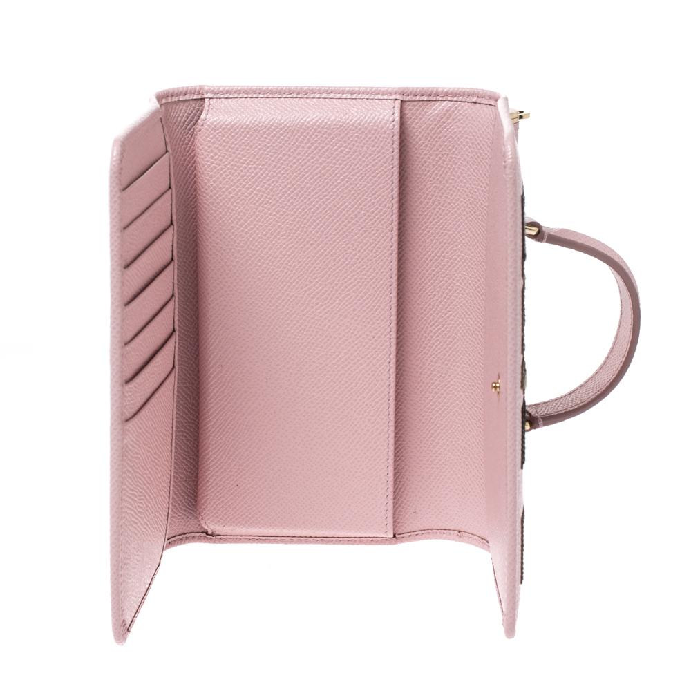 Dolce & Gabbana Pink Leather Smartphone Family Sicily Von Bag 2