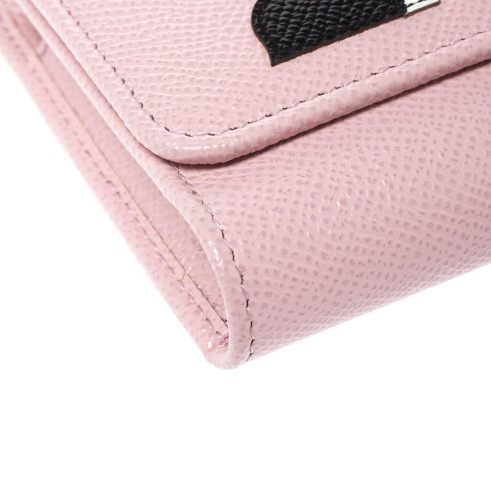 Dolce & Gabbana Pink Leather Smartphone Family Sicily Von Bag 3