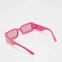 Dolce & Gabbana Lunettes de soleil carrées DG 4416 roses et miroirs