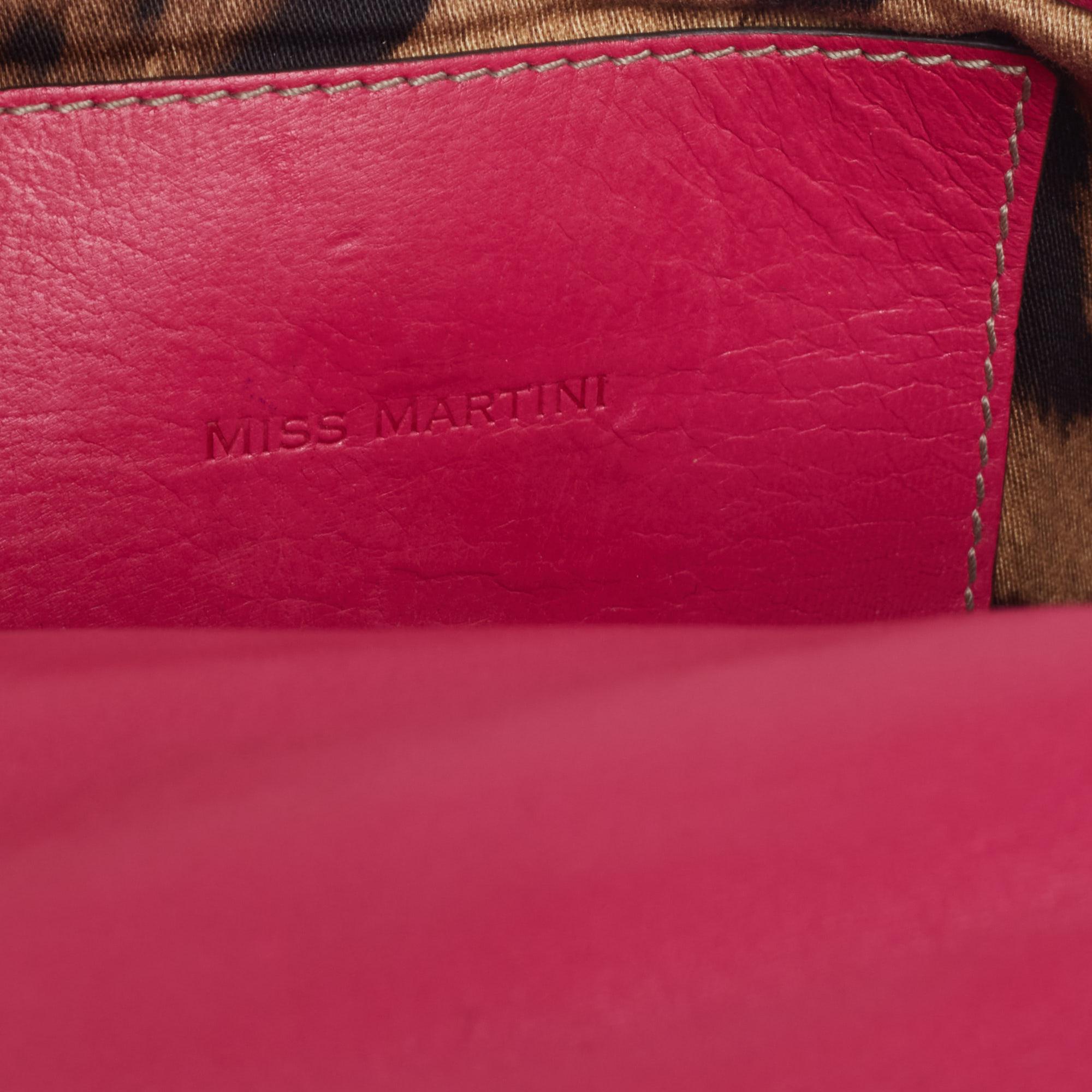 Dolce & Gabbana Pink Patent Leather Miss Martini Shoulder Bag 3