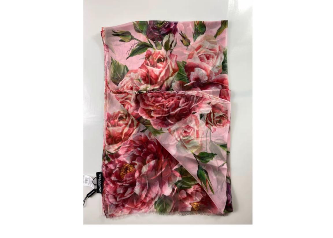pink floral scarves