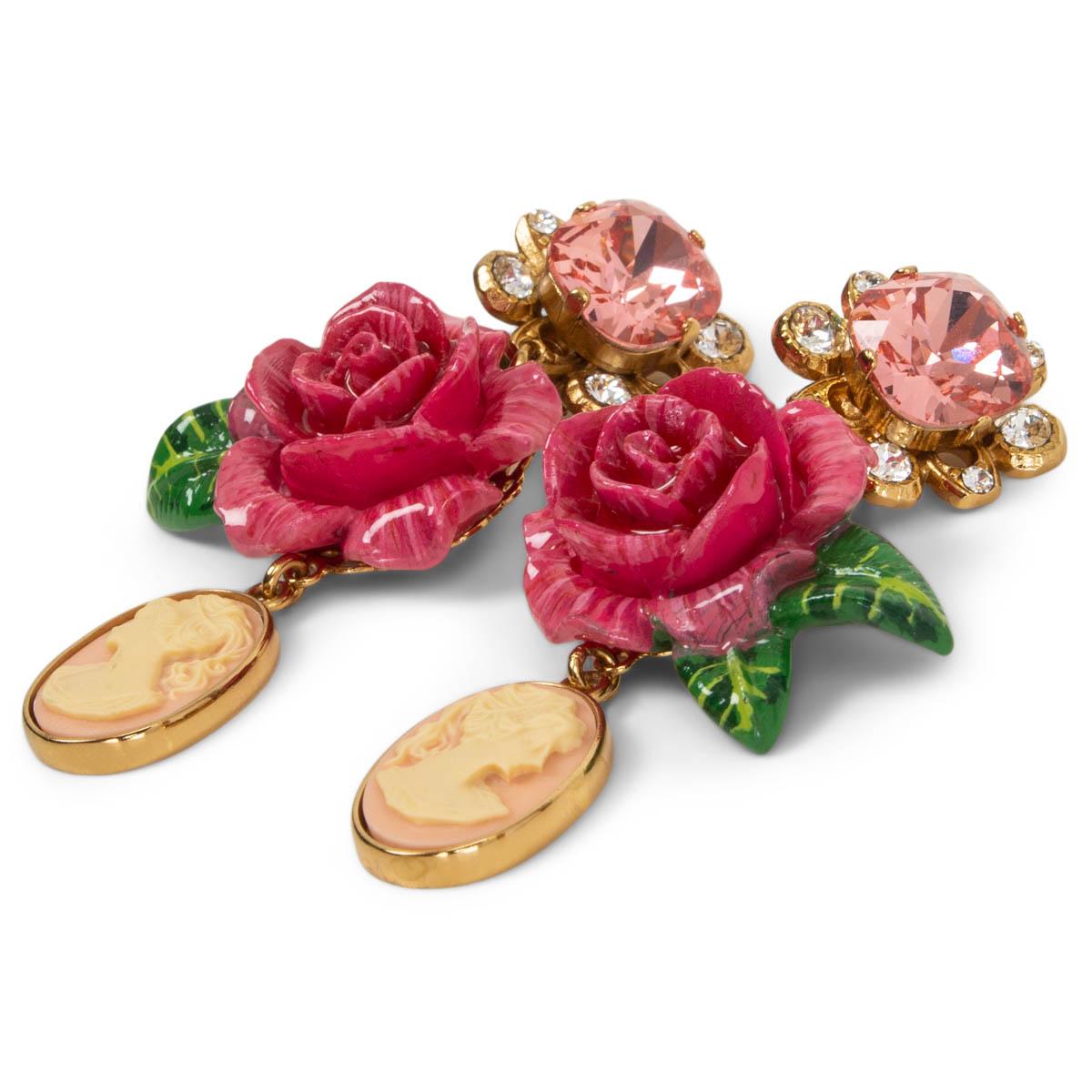 Dolce and gabbana rose earrings hotsell