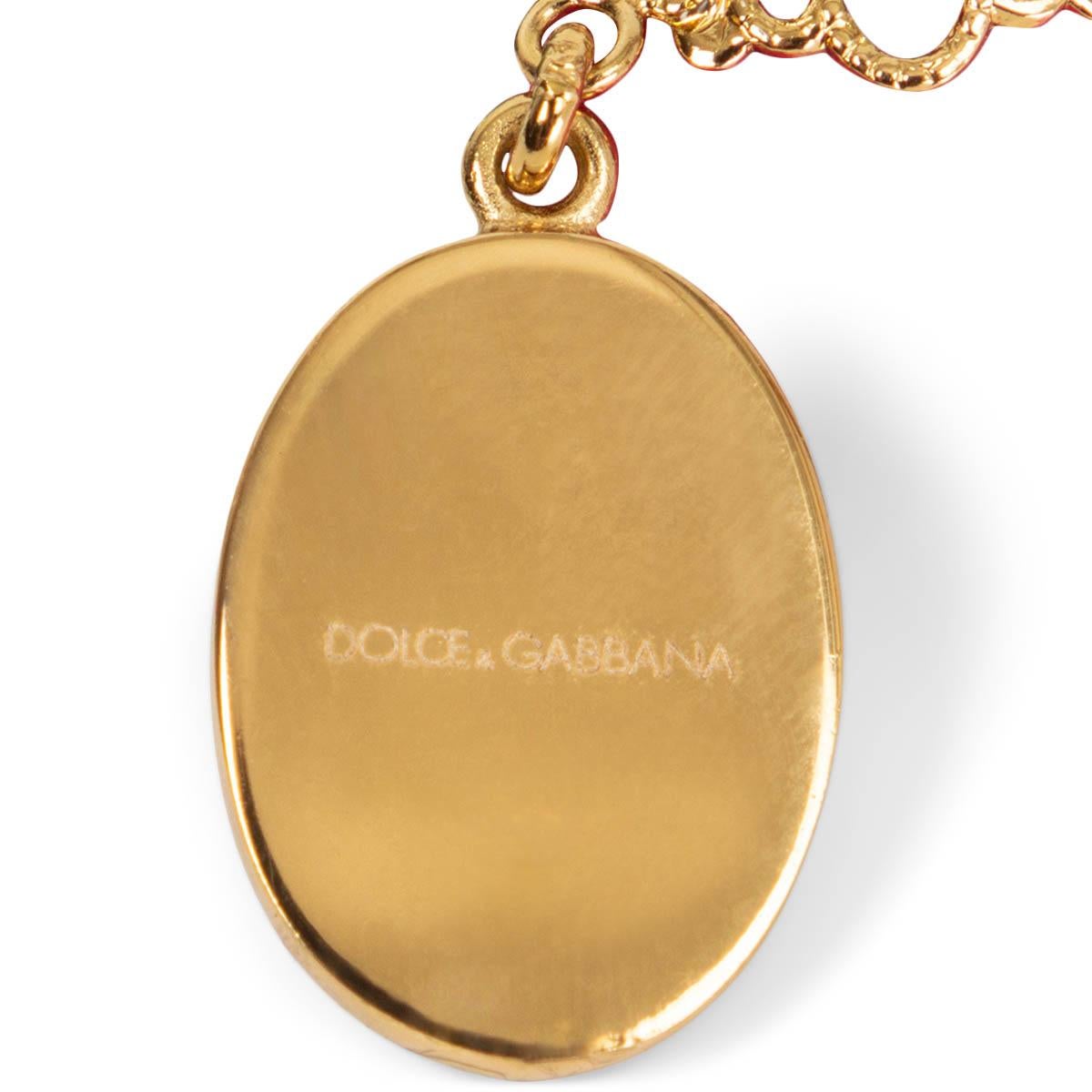 Women's Dolce & Gabbana Pink Rosetto Cameo Rose Drop Clip on Earrings