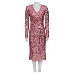 Dolce & Gabbana Pink Sequin Dress - Size M/IT42