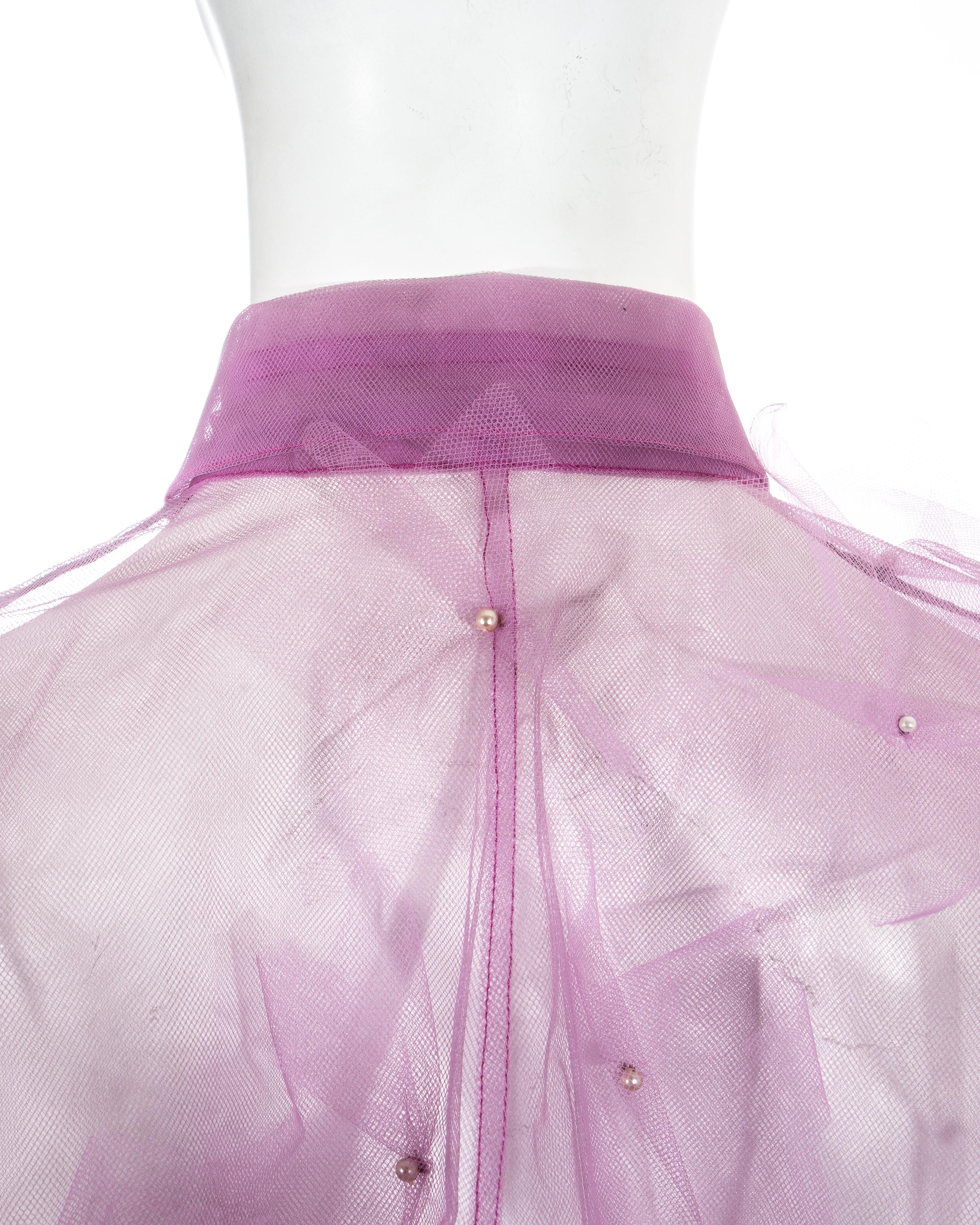 Dolce & Gabbana pink tulle skirt and blouse evening ensemble, ss 1992 3