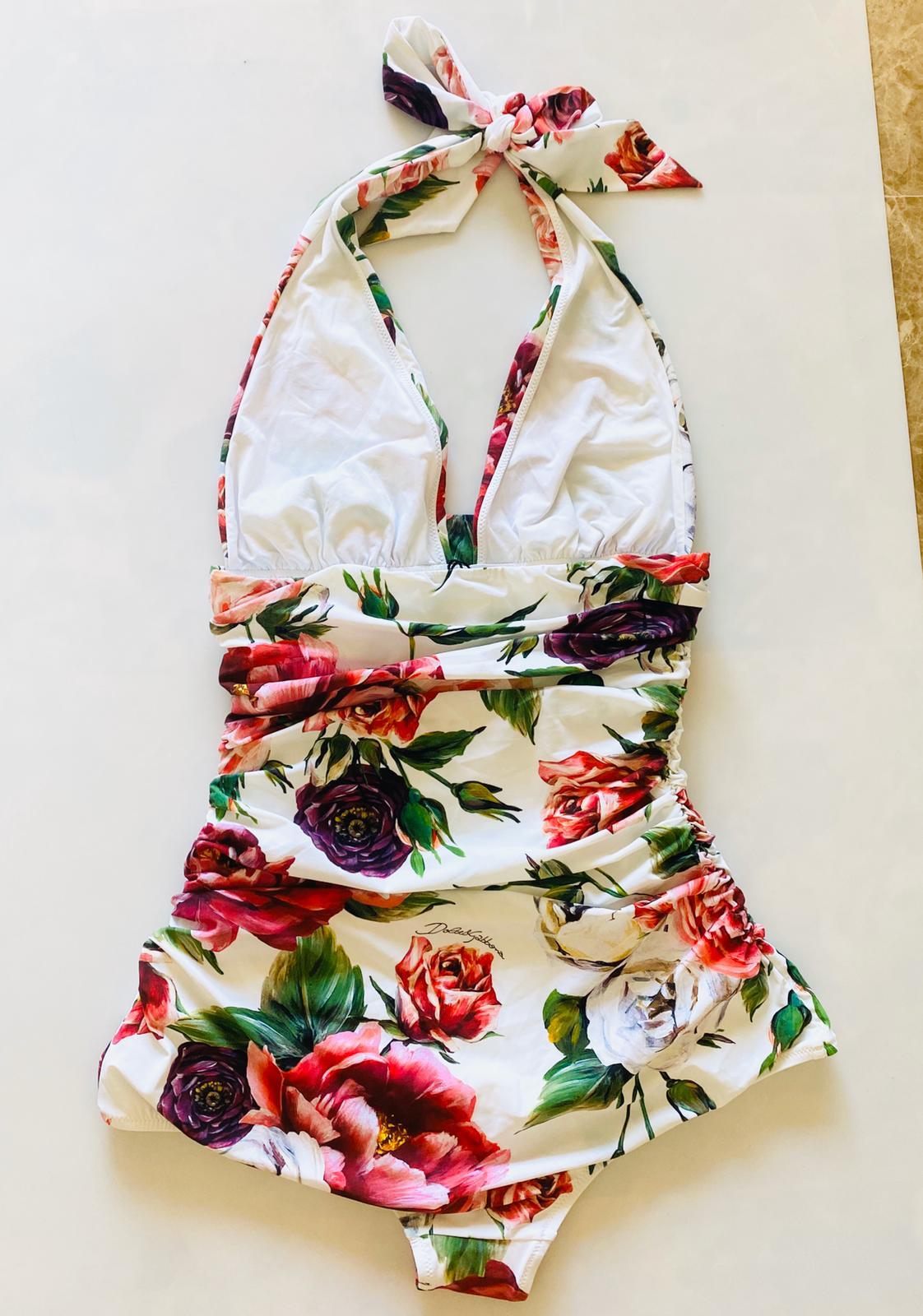 dolce and gabbana floral swimsuit