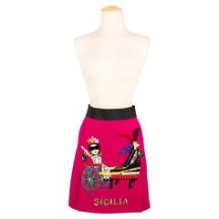 Dolce & Gabbana Rock aus rosa Wolle in Rosa, 2016