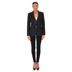 Dolce & Gabbana Pinstripe Cotton Jacket With 'DG' Buttons