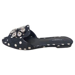 Dolce & Gabbana Pois flache Größe 37