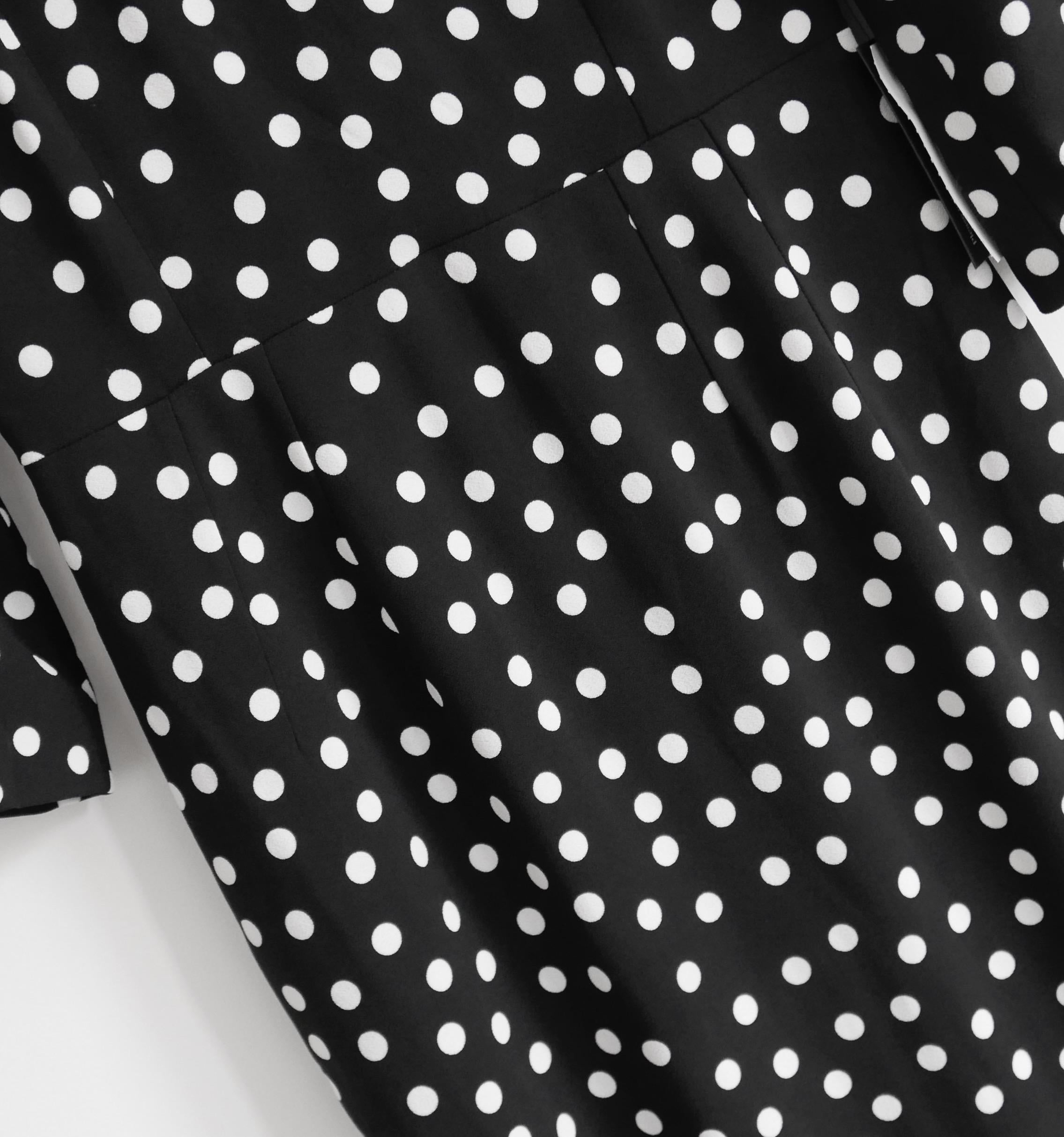 Women's Dolce & Gabbana polka dot print sheath dress For Sale