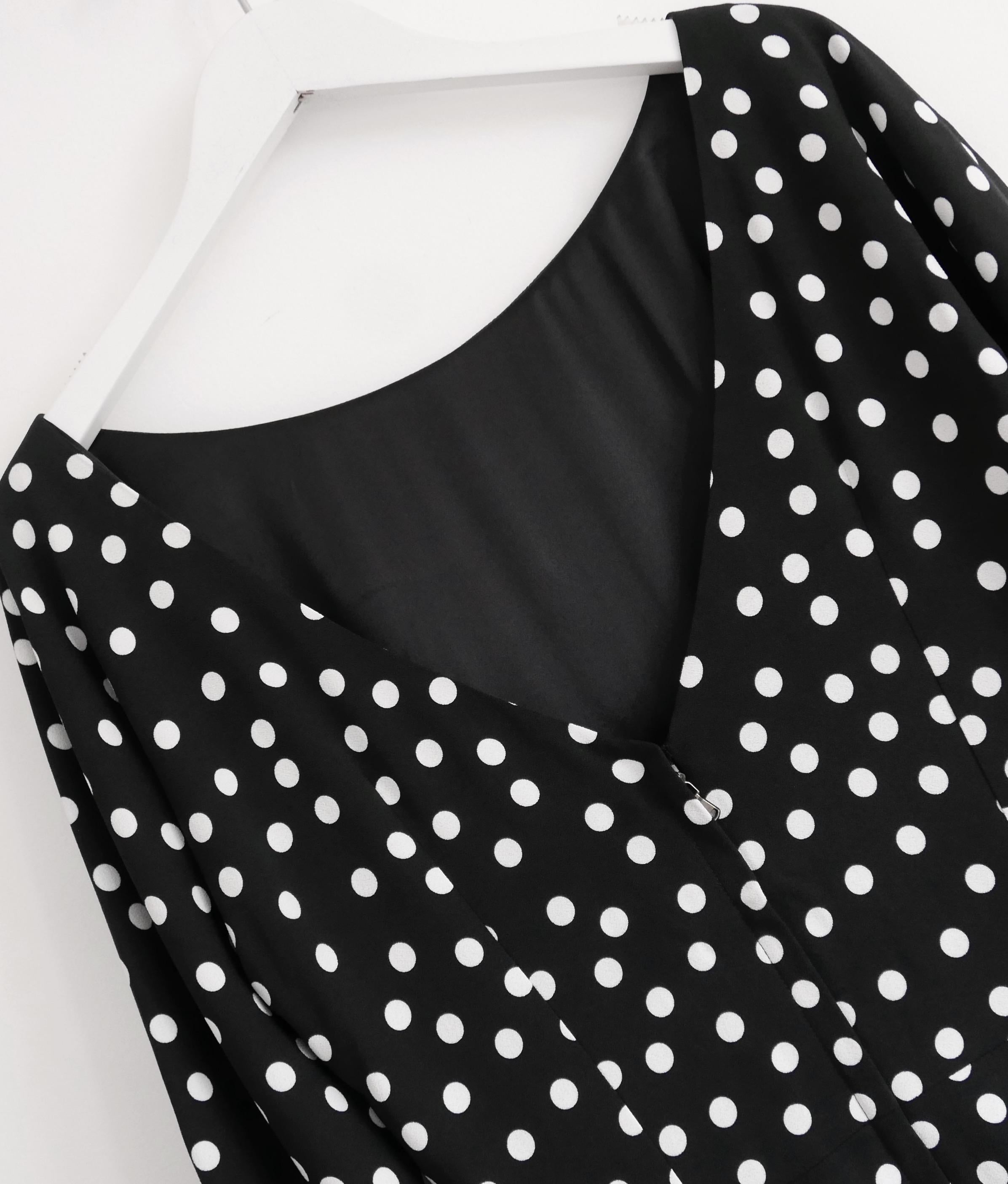 Dolce & Gabbana polka dot print sheath dress For Sale 2