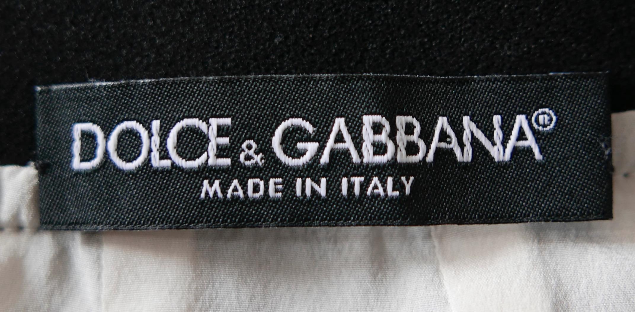 Dolce & Gabbana Polka Dot Silk Skirt For Sale 2