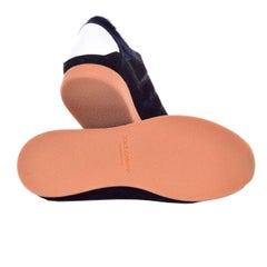 Dolce & Gabbana - Pony Fur Sneakers Black Blue