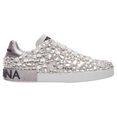 Dolce & Gabbana Portofino Crystal Sneakers (Us 10)