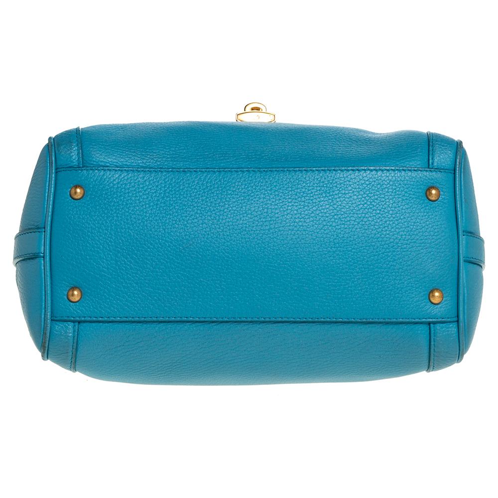 Women's Dolce & Gabbana Powder Blue Leather Padlock Bag