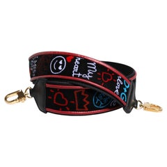 Dolce & Gabbana Printed Cotton Shoulder Strap — Black