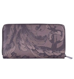 Dolce & Gabbana - Printed Dauphine Leather Wallet Brown