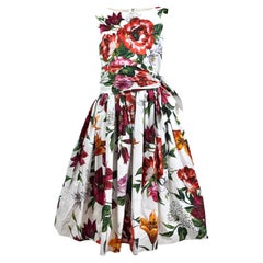 Dolce Gabbana printed floral cotton dress