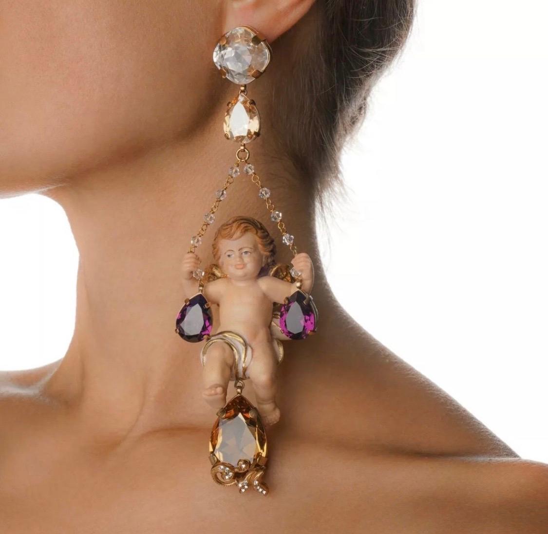 dolce and gabbana cherub earrings