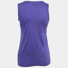 Dolce & Gabbana Purple Cotton Tank Top M