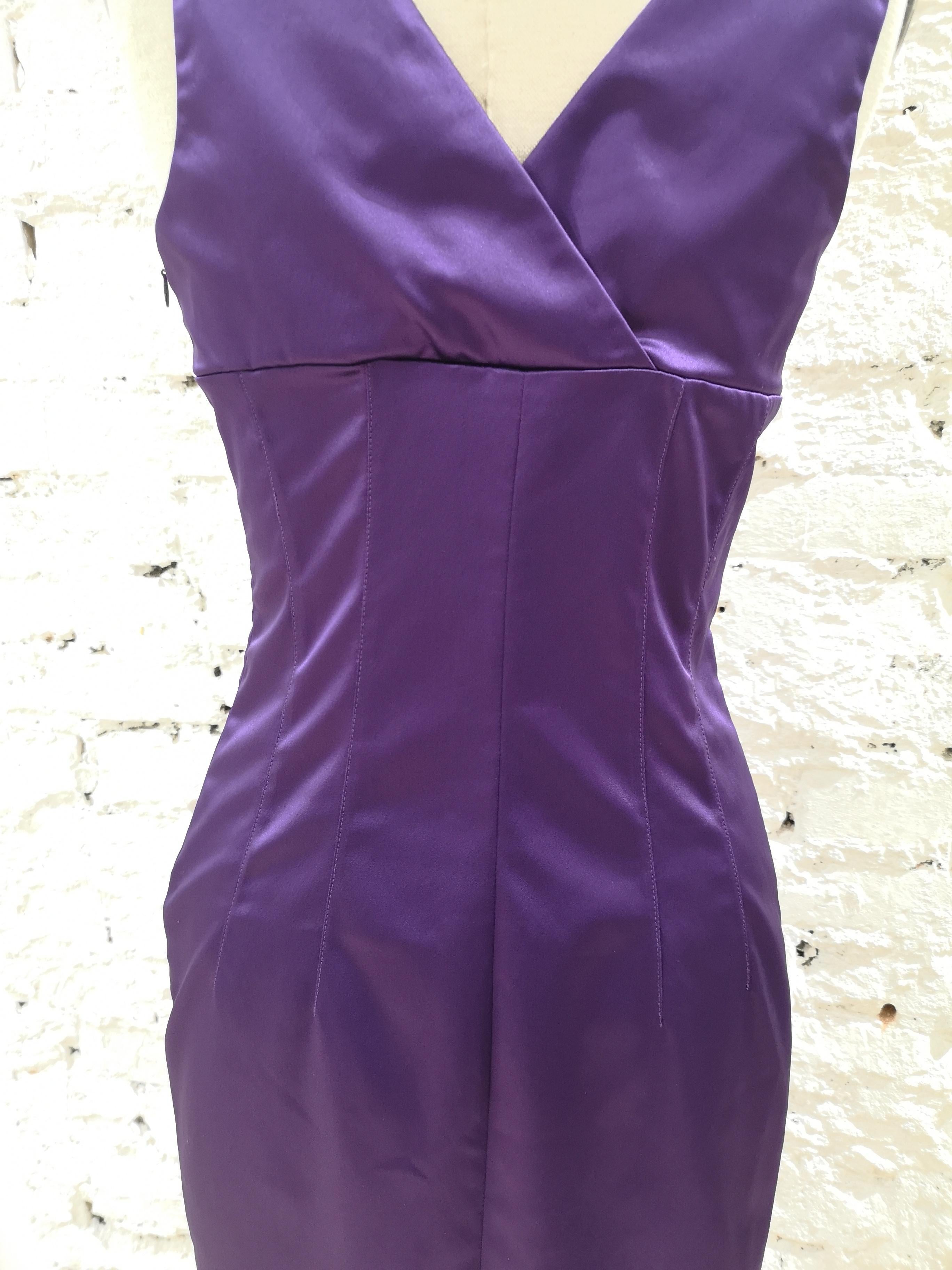 Dolce & Gabbana purple dress In Excellent Condition In Capri, IT