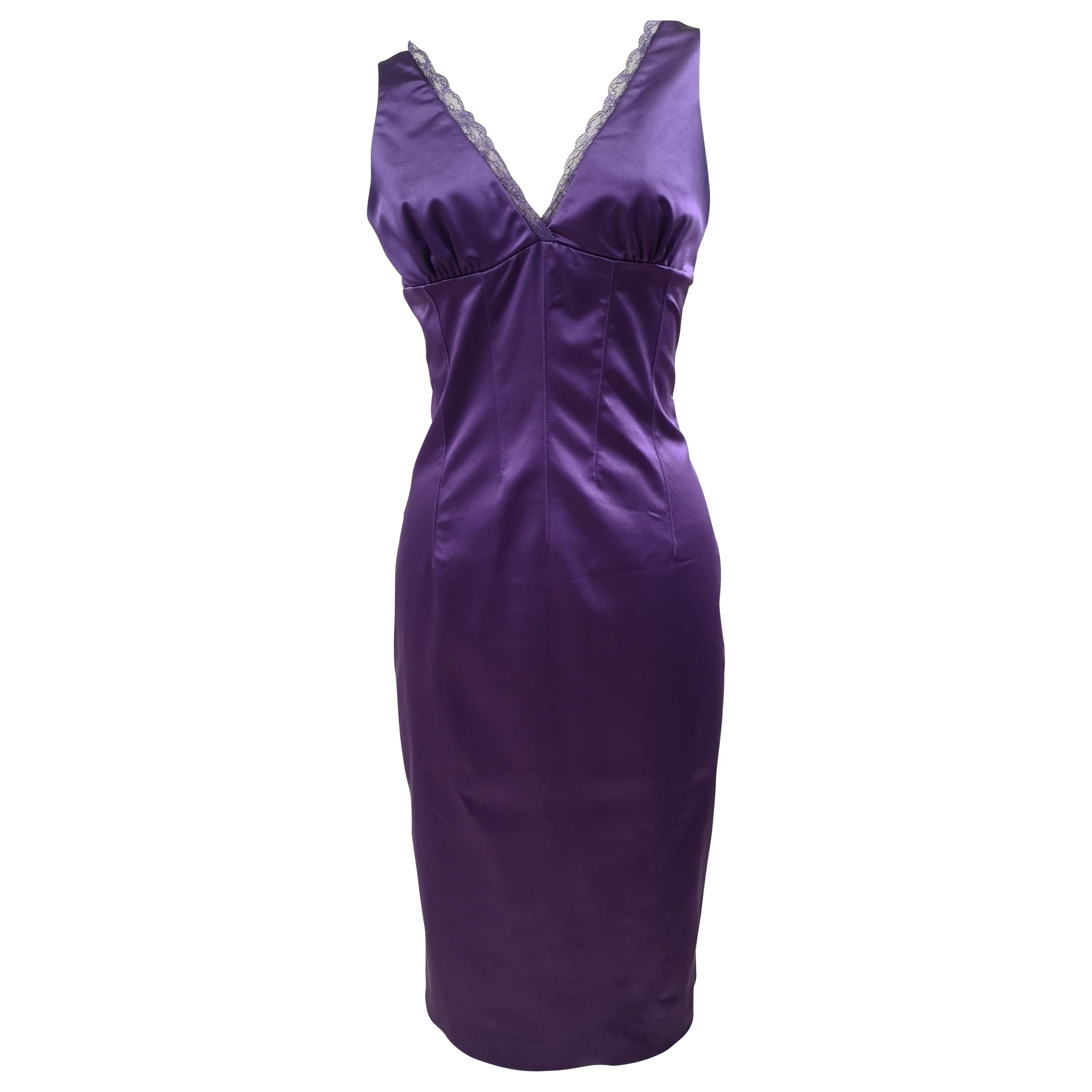 Dolce & Gabbana purple dress