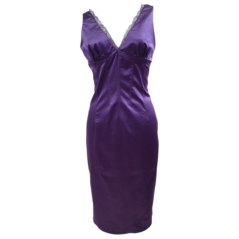 open lace back dress Bias Slip Dress in Deep Navy