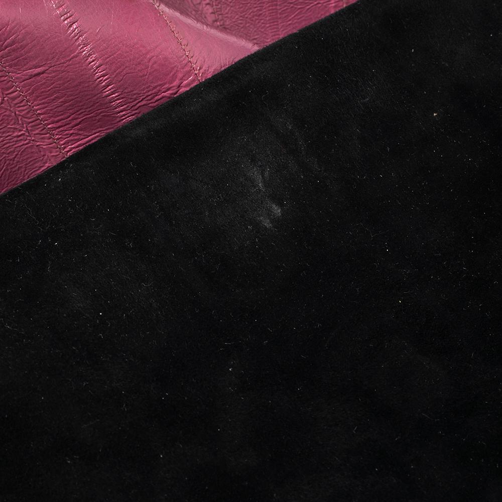Dolce & Gabbana Purple Eel Leather Large Miss Sicily Bag 3