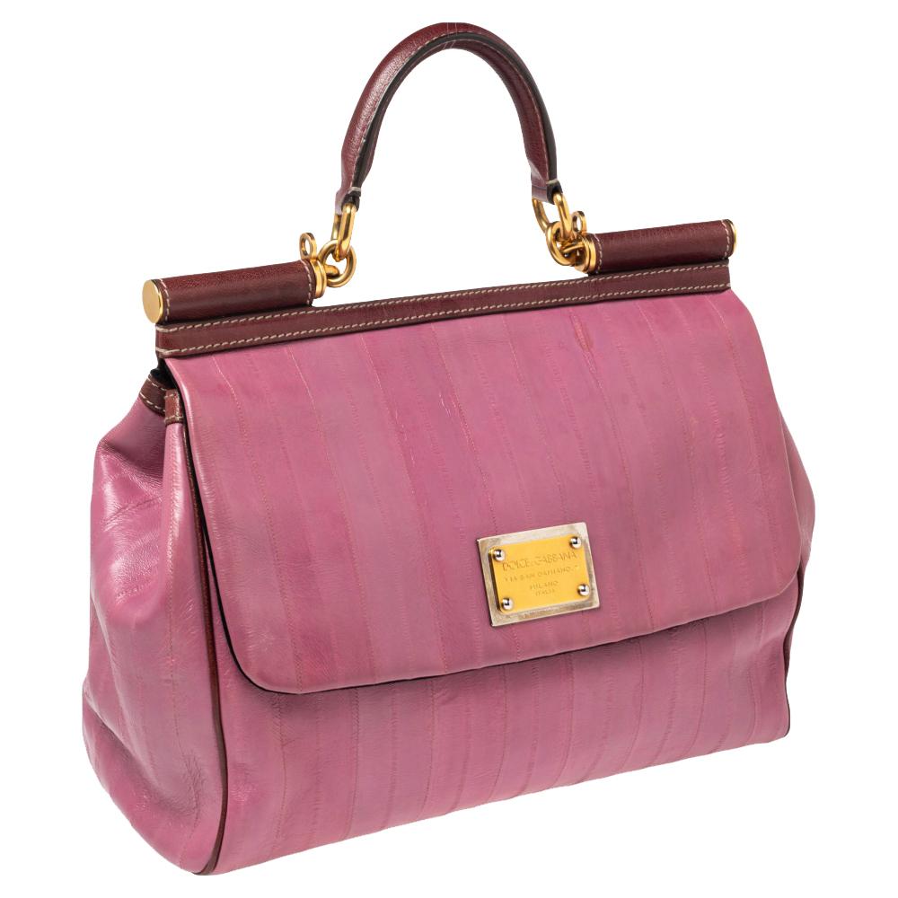 dolce and gabbana purple purse
