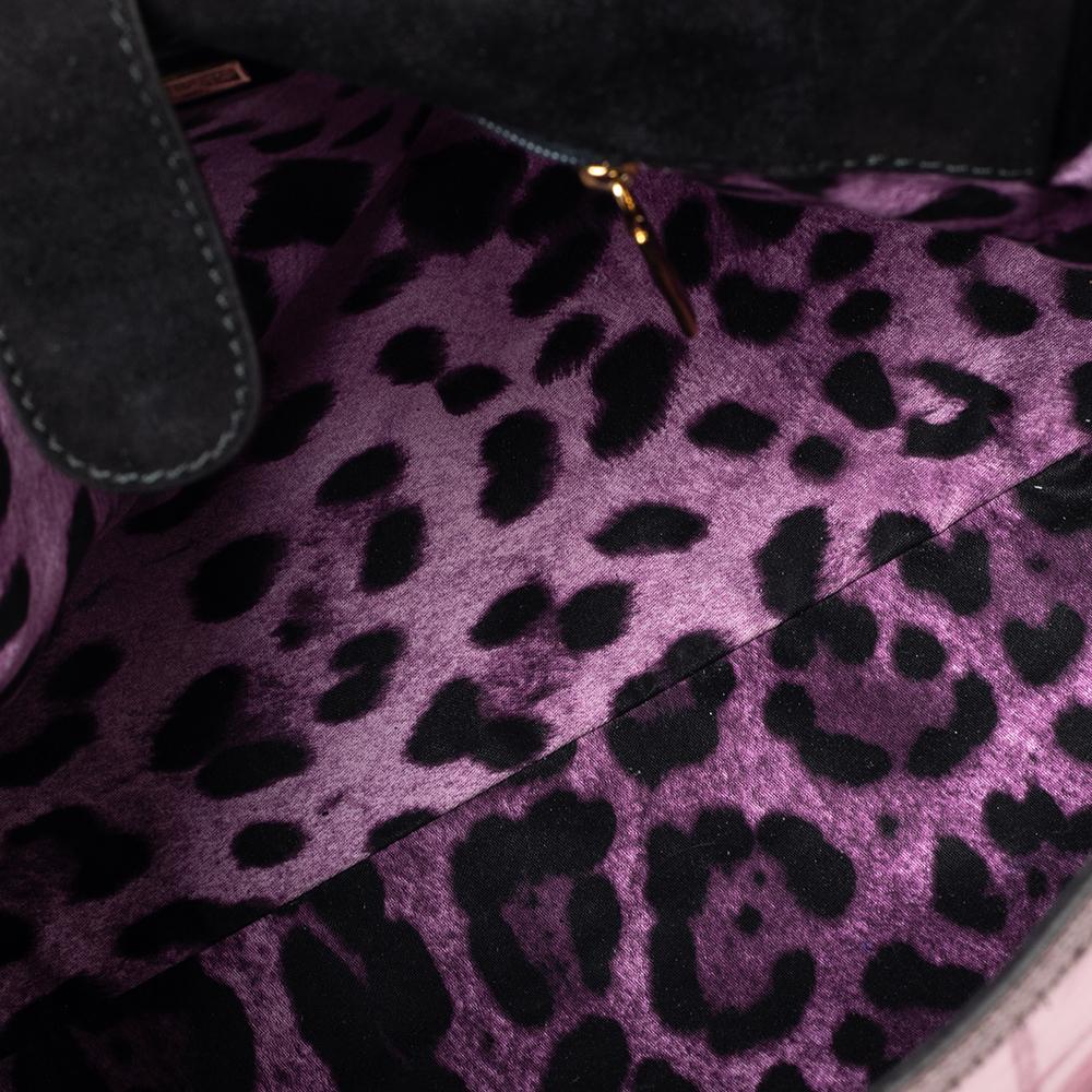 Dolce & Gabbana Purple Eel Leather Large Miss Sicily Bag 1