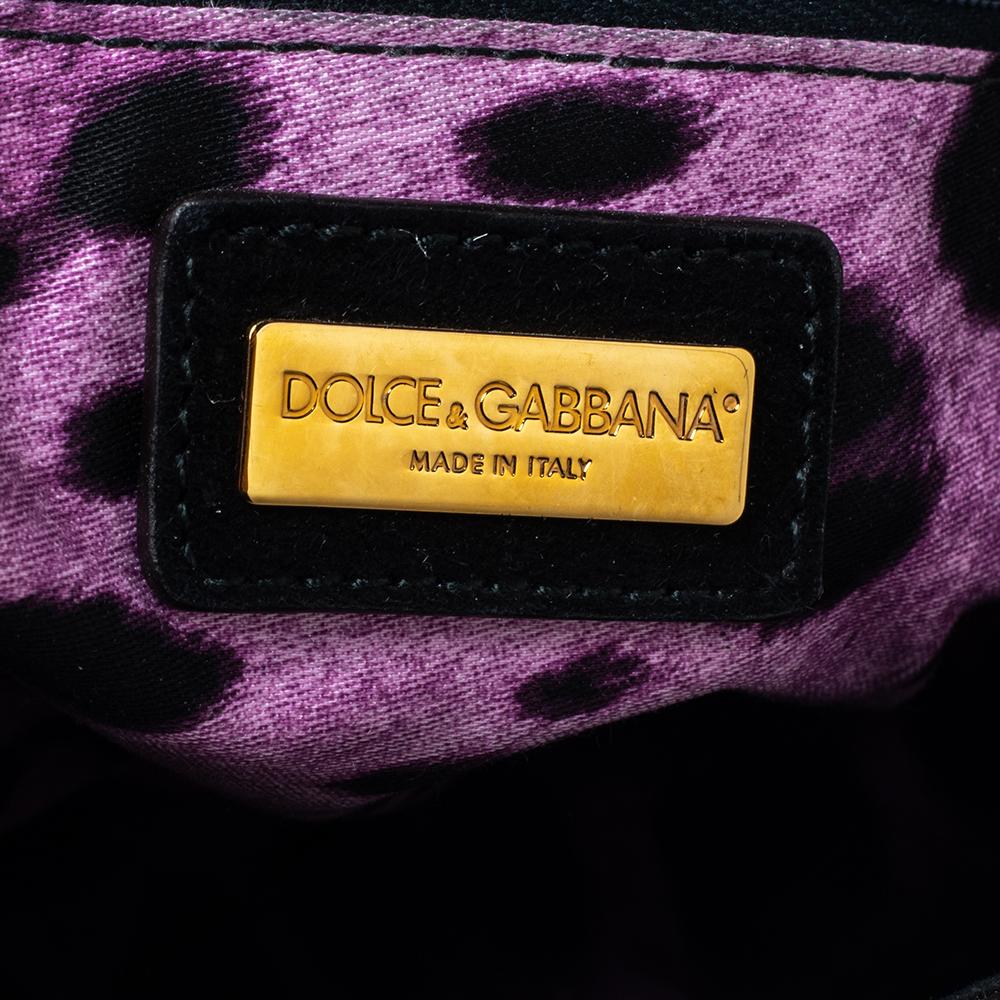 Dolce & Gabbana Purple Eel Leather Large Miss Sicily Bag 2