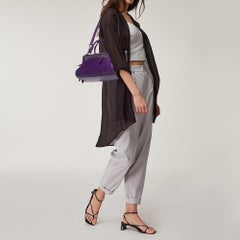 Dolce & Gabbana Purple Leather Miss Easy Way Satchel