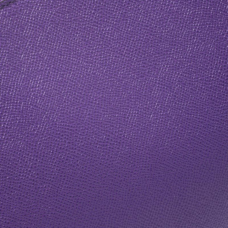 Women's Dolce & Gabbana Purple Leather Miss Sicily Top Handle Bag