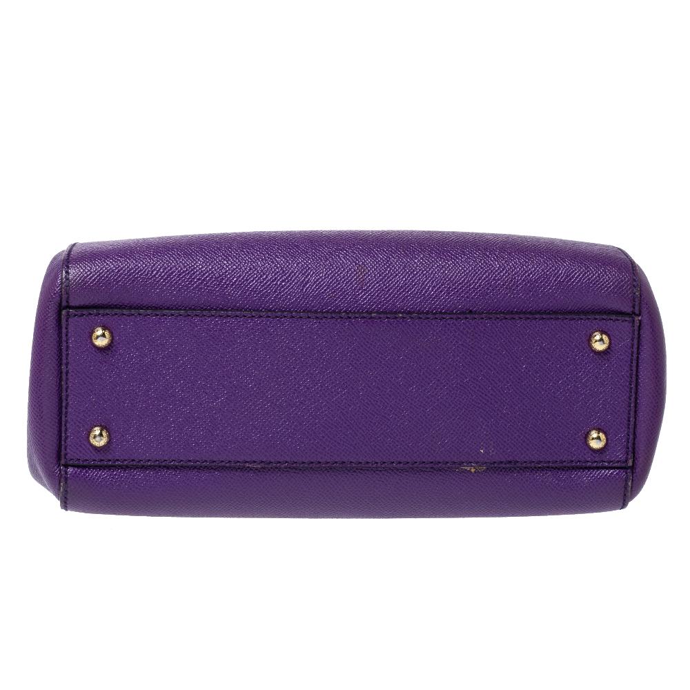 purple dolce and gabbana bag