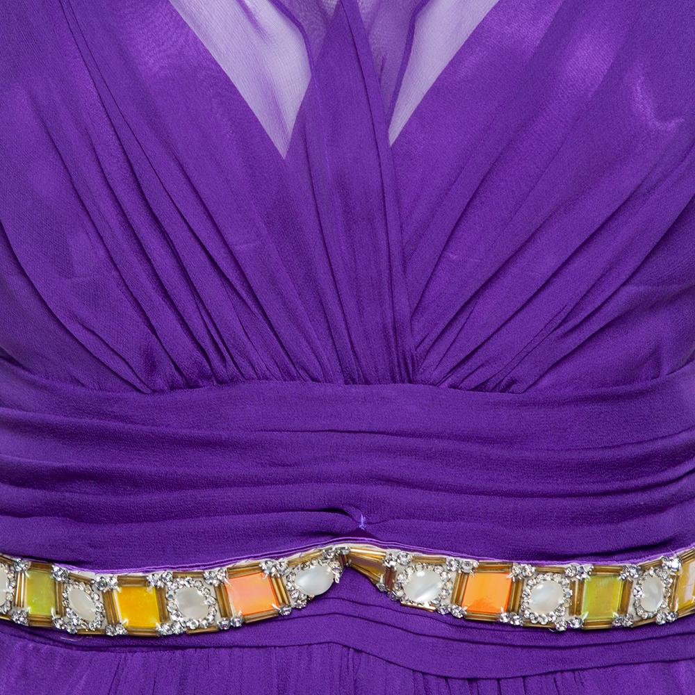 dolce and gabbana purple dress