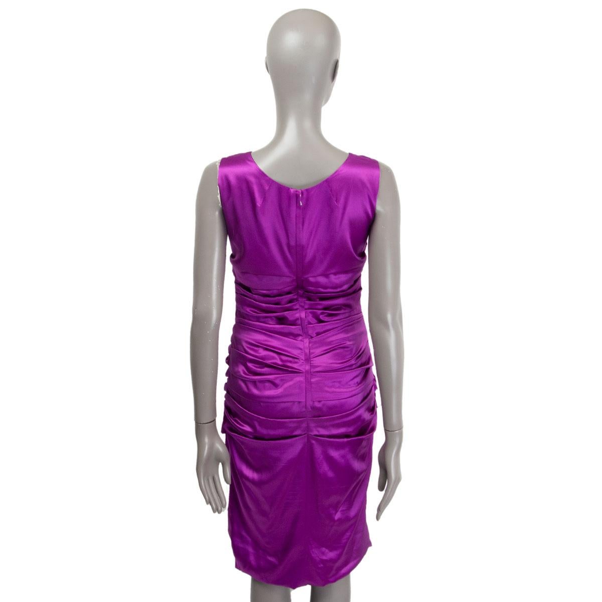 silk purple dress