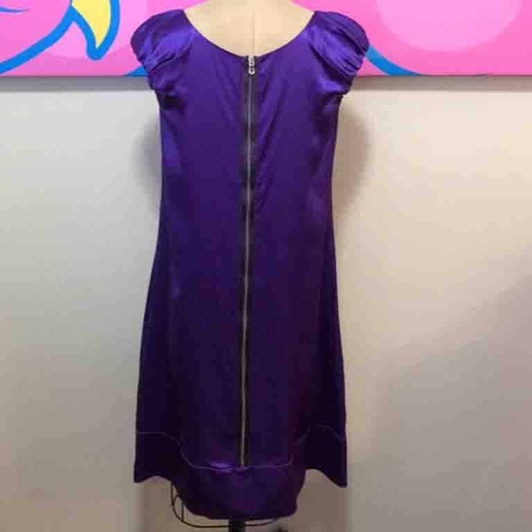 purple shift dresses