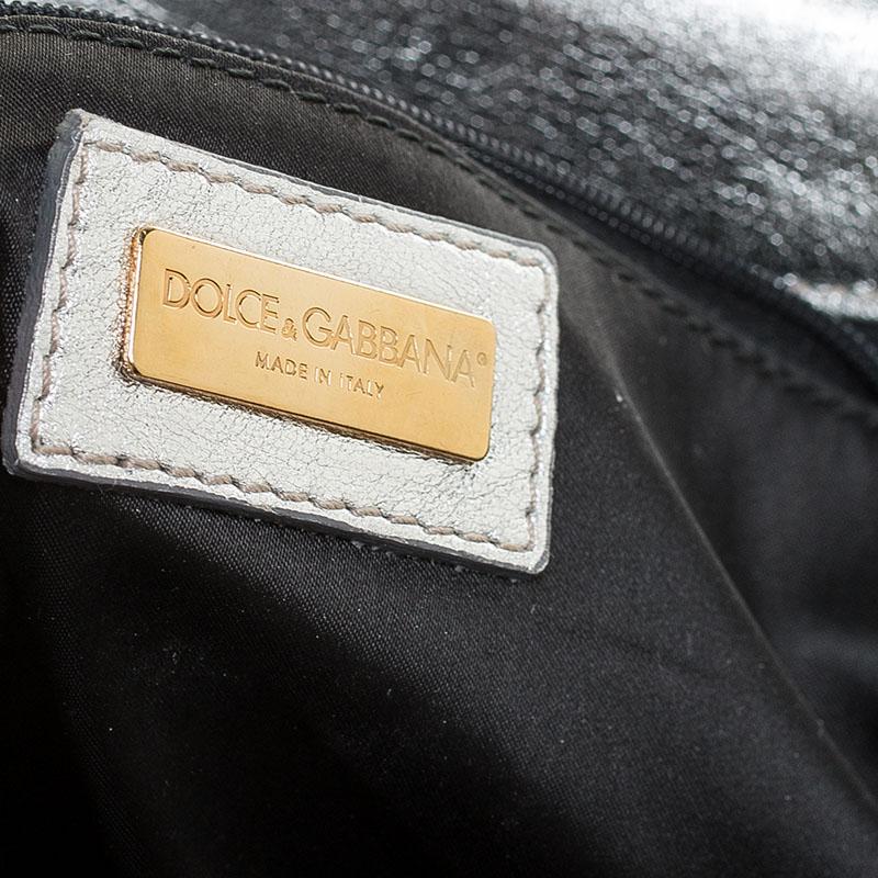 Dolce & Gabbana Purple/Silver Sequin Miss Charles Shoulder Bag 1