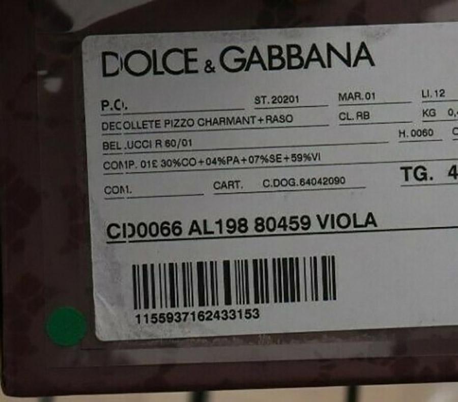 Dolce & Gabbana Púrpura Taormina Encaje Cristal Bombas Zapatos Tacones Floral Arco Iris en venta 5