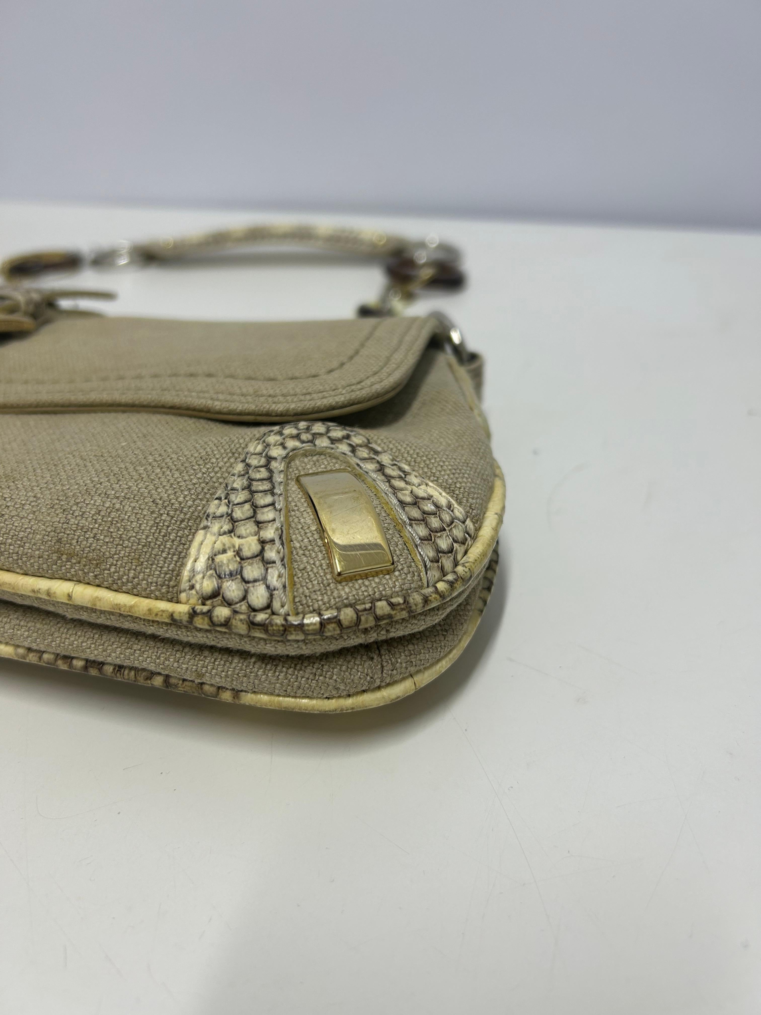 Dolce & Gabbana Python Baguette Shoulder Bag For Sale 6