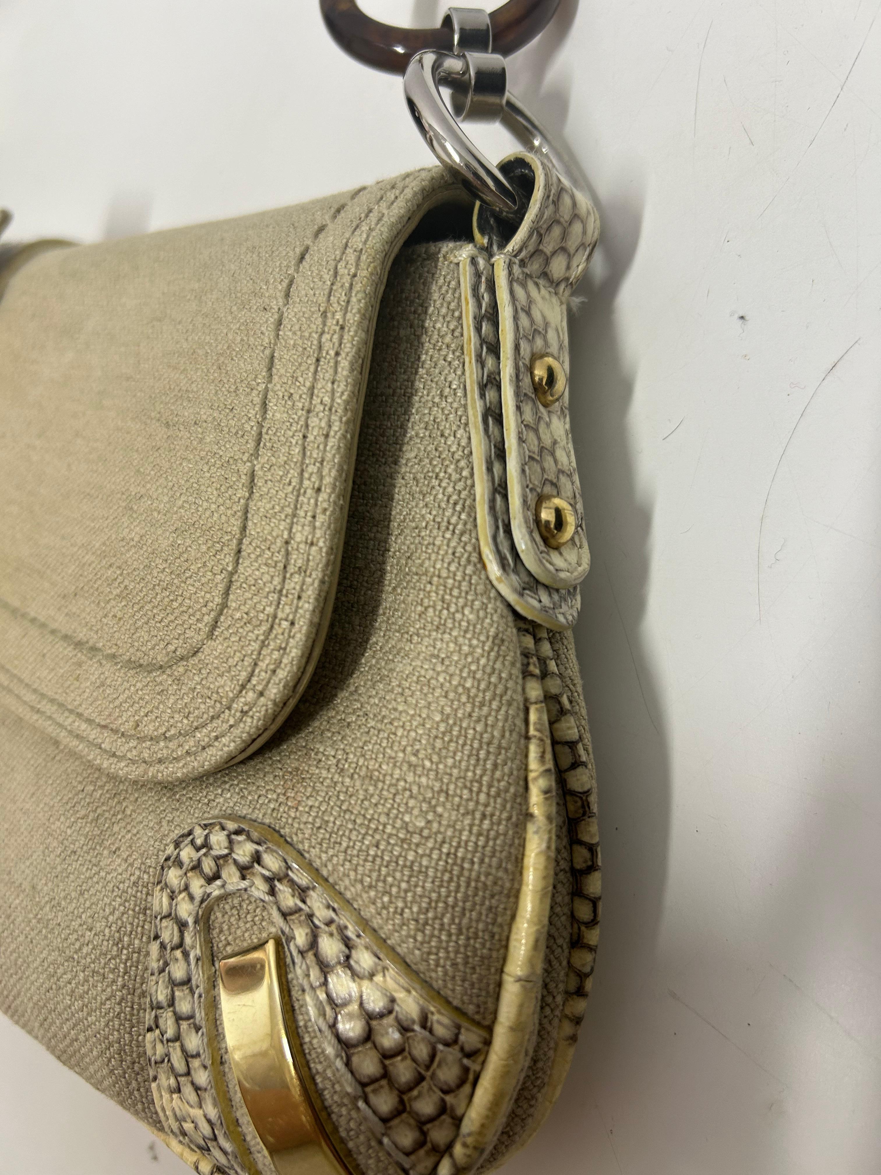 Dolce & Gabbana Python Baguette Shoulder Bag For Sale 13