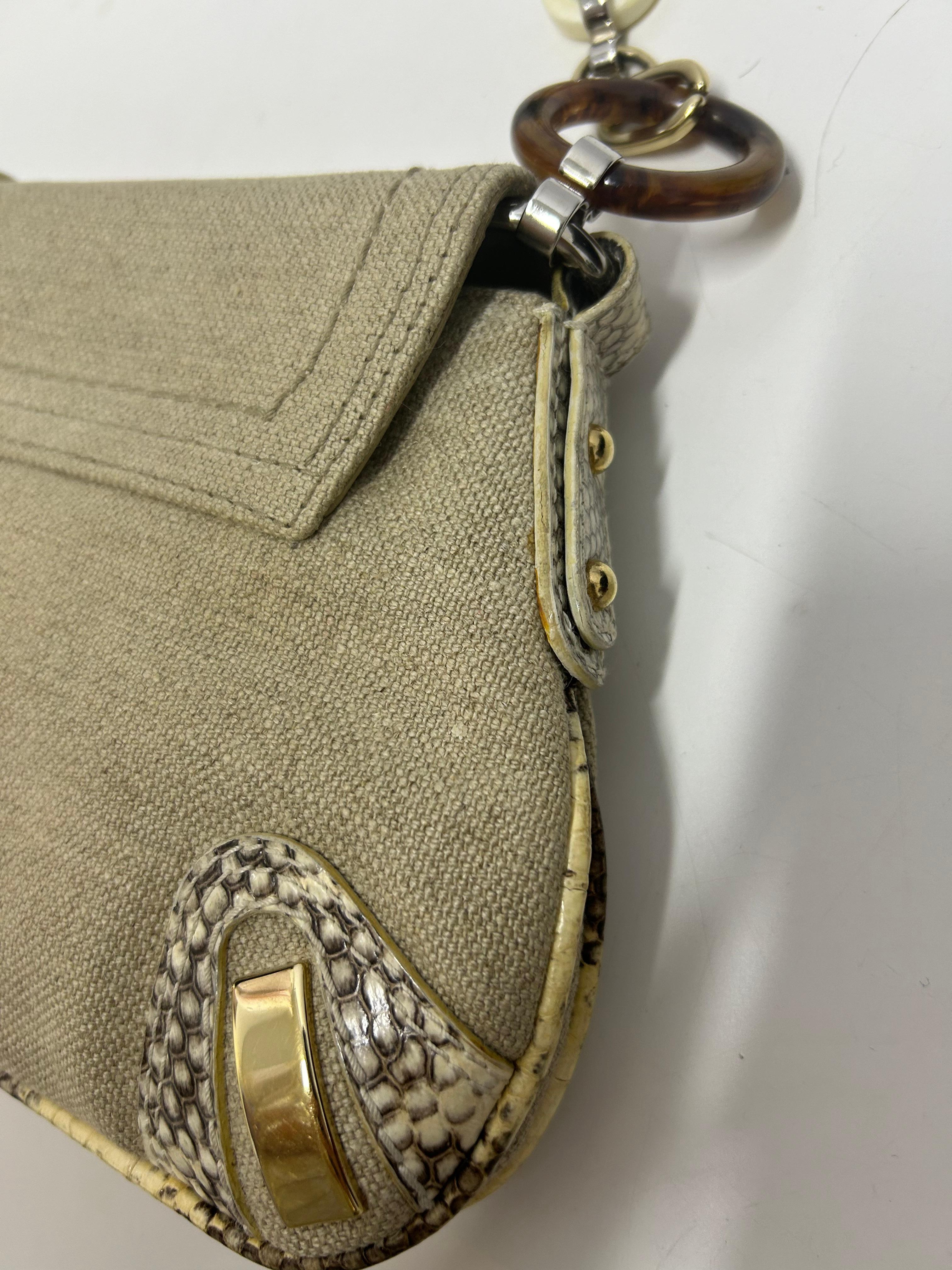 Dolce & Gabbana Python Baguette Shoulder Bag For Sale 14