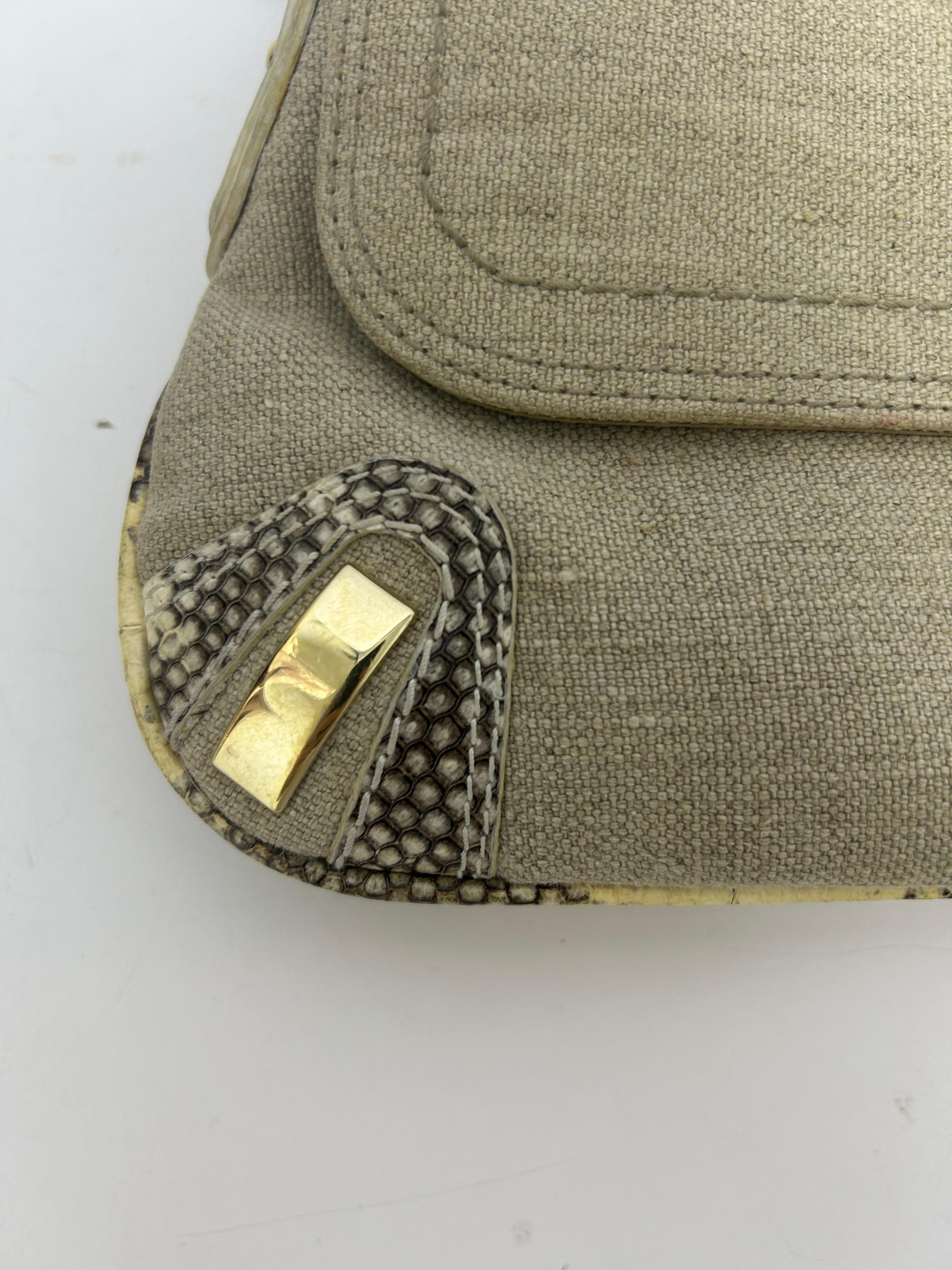 Dolce & Gabbana Python Baguette Shoulder Bag For Sale 4