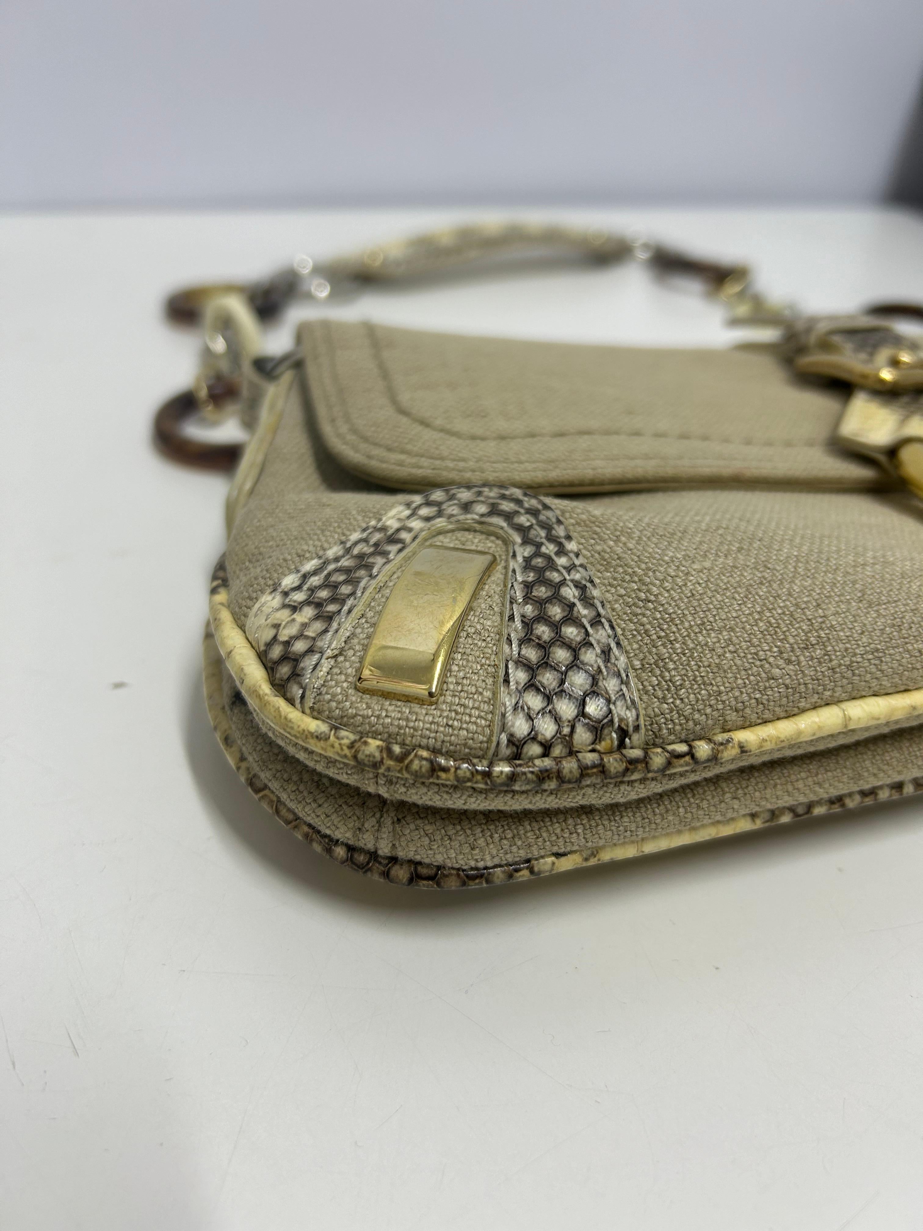 Dolce & Gabbana Python Baguette Shoulder Bag For Sale 5