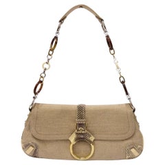 Used Dolce & Gabbana Python Baguette Shoulder Bag