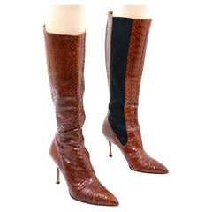 Dolce & Gabbana Python-Stiefel