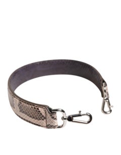 Dolce & Gabbana Python Leather Shoulder Strap — Beige