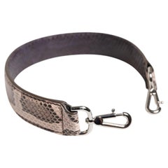 Dolce & Gabbana Python Leather Shoulder Strap — Beige