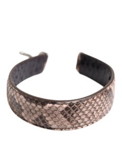 Dolce & Gabbana Python Leather Shoulder Strap — Brown